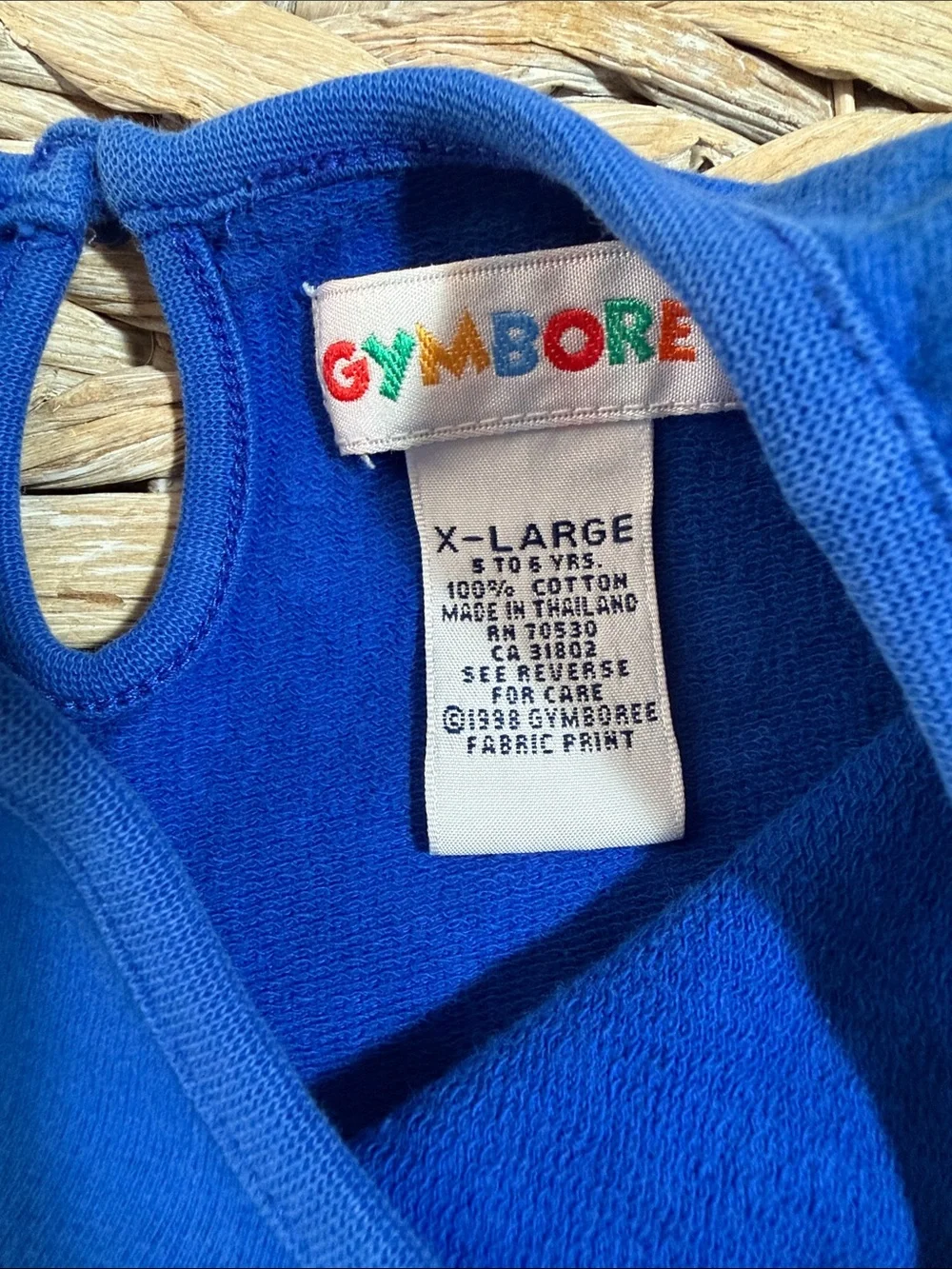 Gymboree Royal Blue Sleeveless Tunic with Sunflower Embroidery